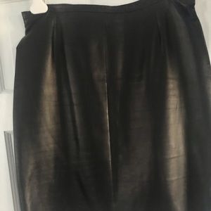 Black Reed Krakoff leather skirt